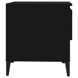 Mese laterale, 2 buc., negru, 50x46x50 cm, lemn compozit, 9 image