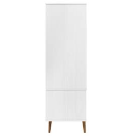 Șifonier, alb, 90x55x175 cm, lemn masiv de pin, 6 image