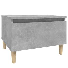 Masă laterală, gri beton, 50x46x35 cm, lemn compozit, 2 image