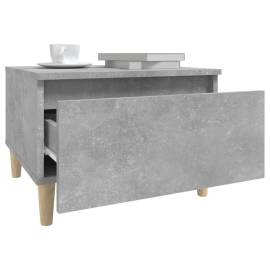 Masă laterală, gri beton, 50x46x35 cm, lemn compozit, 5 image