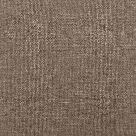 Pat continental cu saltea, gri taupe, 180x200 cm, textil, 9 image