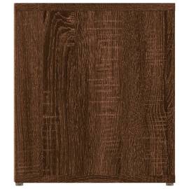 Comodă tv, stejar maro, 80x31,5x36 cm, lemn prelucrat, 7 image