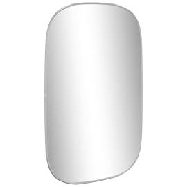 Oglindă de perete, argintiu, 80x50 cm, 3 image