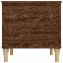 Măsuță de cafea, stejar maro, 60x44,5x45 cm, lemn prelucrat, 8 image