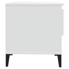 Masă laterală, alb, 50x46x50 cm, lemn compozit, 8 image