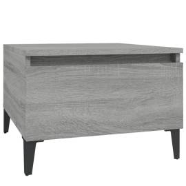 Masă laterală, gri sonoma, 50x46x35 cm, lemn compozit, 2 image