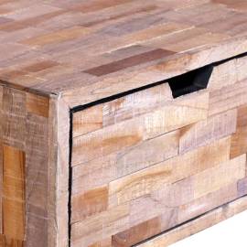 Măsuță de cafea cu 4 sertare, lemn de tec reciclat, 9 image