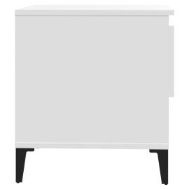 Mese laterale, 2 buc., alb, 50x46x50 cm, lemn compozit, 9 image