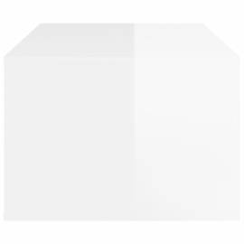 Măsuță de cafea, alb extralucios, 100x50,5x35 cm, lemn compozit, 8 image