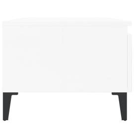 Masă laterală, alb extralucios, 50x46x35 cm, lemn compozit, 8 image