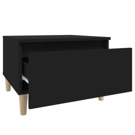 Mese laterale, 2 buc., negru, 50x46x35 cm, lemn compozit, 9 image