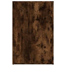 Birou, stejar fumuriu, 100x49x75 cm, lemn prelucrat, 8 image
