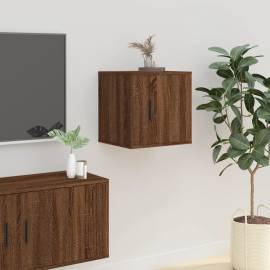 Dulapuri tv montate pe perete 2 buc. stejar maro 40x34,5x40 cm, 4 image