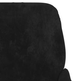 Bancă, negru, 108x79x79 cm, catifea, 6 image