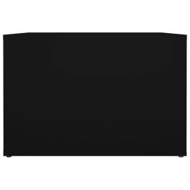Noptieră, negru, 57x55x36 cm, lemn compozit, 6 image