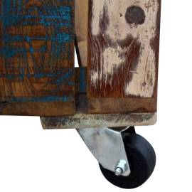 Măsuță de cafea, 70 x 70 x 35 cm, lemn masiv reciclat, 8 image