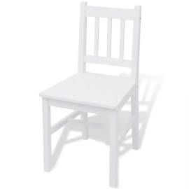 Set cu masă și scaune din lemn de pin, 5 piese, 5 image