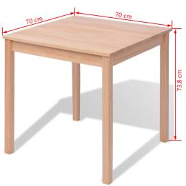 Set masă și scaune din lemn de pin, 3 piese, 9 image
