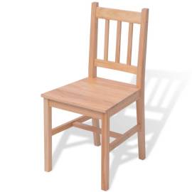 Set masă și scaune din lemn de pin, 3 piese, 5 image