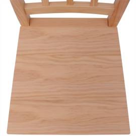 Set masă și scaune din lemn de pin, 3 piese, 7 image