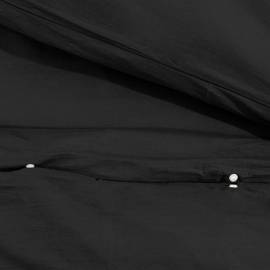 Set cu husă de pilotă, negru, 140x200 cm, microfibră, 8 image