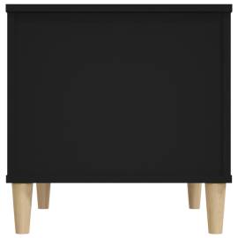 Măsuță de cafea, negru, 60x44,5x45 cm, lemn prelucrat, 8 image
