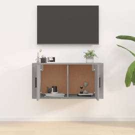 Dulap tv montat pe perete, gri sonoma, 80x34,5x40 cm, 3 image