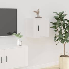 Dulapuri tv montate pe perete, 2 buc., alb, 40x34,5x40 cm, 4 image