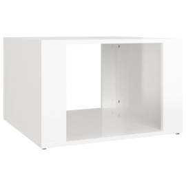 Noptieră, alb extralucios, 57x55x36 cm, lemn compozit, 2 image
