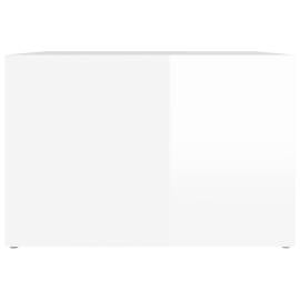 Noptieră, alb extralucios, 57x55x36 cm, lemn compozit, 6 image