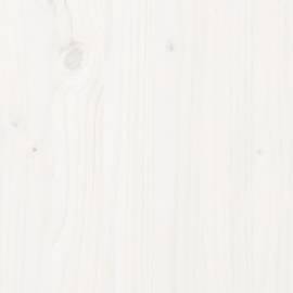 Scaune, 2 buc., alb, 40x40x60 cm, lemn masiv de pin, 8 image