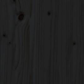 Birou, negru, 110x53x117 cm, lemn masiv de pin, 10 image