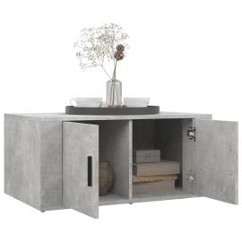 Măsuță de cafea, gri beton, 80x50x36 cm, lemn compozit, 4 image