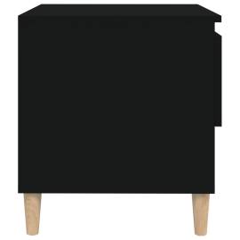 Noptiere, 2 buc., negru, 50x46x50 cm, lemn prelucrat, 6 image