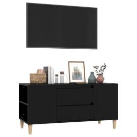 Comodă tv, negru, 102x44,5x50 cm, lemn prelucrat, 4 image