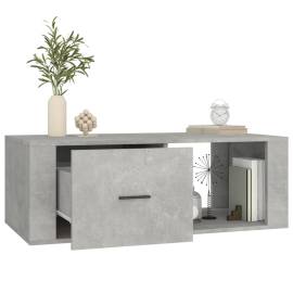 Măsuță de cafea, gri beton, 100x50,5x35 cm, lemn compozit, 5 image