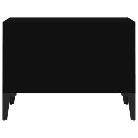 Măsuță de cafea, negru, 60x50x36,5 cm, lemn compozit, 6 image