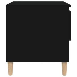Noptieră, negru, 50x46x50 cm, lemn prelucrat, 6 image