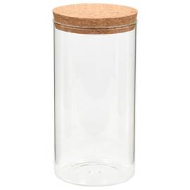 Borcane din sticlă depozitare, capac de plută, 6 buc., 1400 ml, 3 image