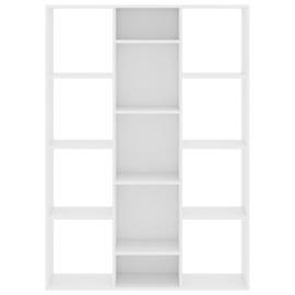 Separator cameră/bibliotecă, alb, 100x24x140 cm, pal, 5 image