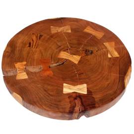 Măsuță de cafea din buștean lemn masiv de acacia (55-60)x40 cm, 6 image