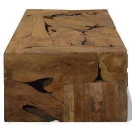 Măsuță de cafea, 90 x 50 x 30 cm, lemn de tec natural, maro, 5 image