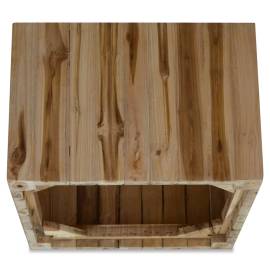 Măsuță de cafea, lemn de tec natural, 50 x 50 x 35 cm, 5 image
