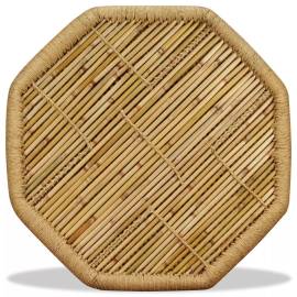 Măsuță de cafea bambus octogonal 60x60x45 cm, 6 image