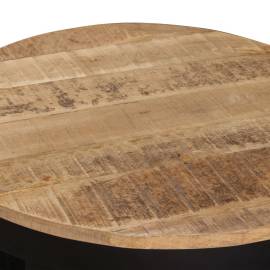 Masă laterală din lemn masiv de mango nefinisat, 60 x 40 cm, 8 image