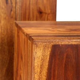 Set masă de cafea, 2 piese, lemn masiv de sheesham, 40x40x40 cm, 5 image