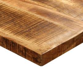 Masă de sufragerie lemn masiv de mango nefinisat 180 cm, 4 image