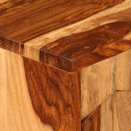Noptieră cu 1 sertar, lemn masiv de sheesham, 3 image