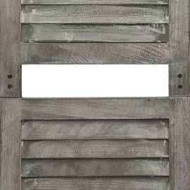 Separator cameră cu 3 panouri, gri, 106,5x166 cm, lemn masiv, 6 image