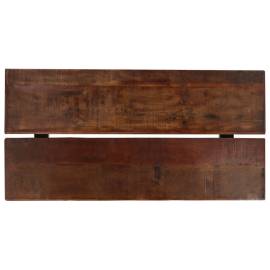 Masă de bar, maro închis, 150x70x107 cm, lemn masiv reciclat, 3 image